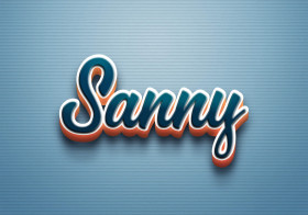 Cursive Name DP: Sanny