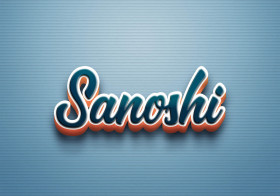 Cursive Name DP: Sanoshi