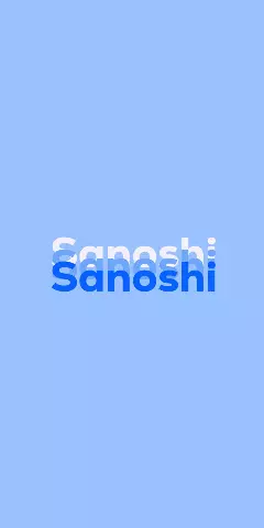 Name DP: Sanoshi