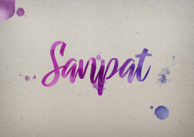 Sanpat Watercolor Name DP