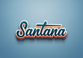 Cursive Name DP: Santana