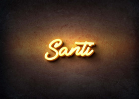 Glow Name Profile Picture for Santi