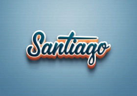 Cursive Name DP: Santiago