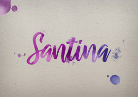 Santina Watercolor Name DP