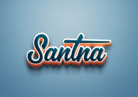 Cursive Name DP: Santna