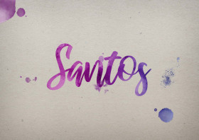 Santos Watercolor Name DP