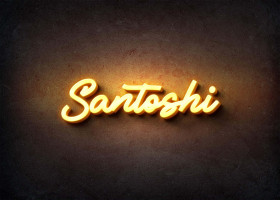 Glow Name Profile Picture for Santoshi