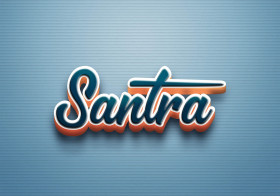 Cursive Name DP: Santra