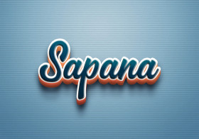 Cursive Name DP: Sapana