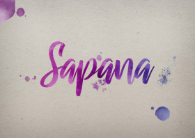 Sapana Watercolor Name DP