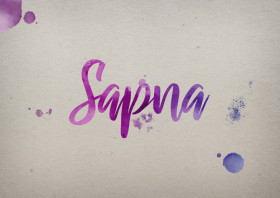 Sapna Watercolor Name DP