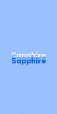Name DP: Sapphire