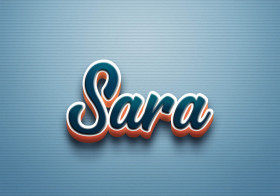 Cursive Name DP: Sara