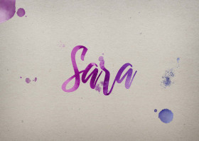 Sara Watercolor Name DP
