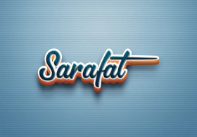 Cursive Name DP: Sarafat