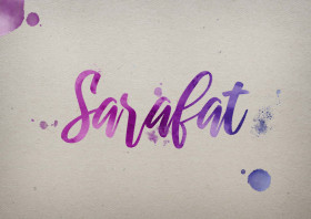 Sarafat Watercolor Name DP