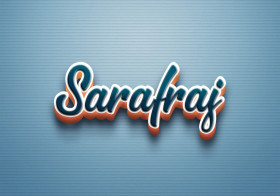 Cursive Name DP: Sarafraj