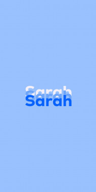 Name DP: Sarah