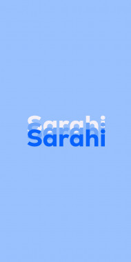 Name DP: Sarahi