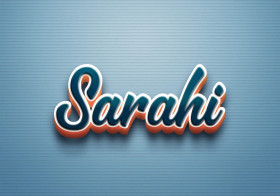 Cursive Name DP: Sarahi