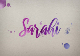 Sarahi Watercolor Name DP