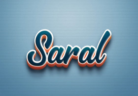 Cursive Name DP: Saral