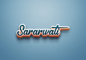 Cursive Name DP: Sararwati