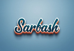 Cursive Name DP: Sarbash