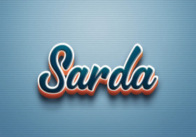 Cursive Name DP: Sarda