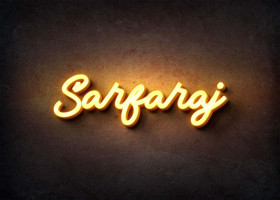 Glow Name Profile Picture for Sarfaraj