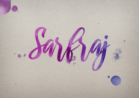 Sarfraj Watercolor Name DP