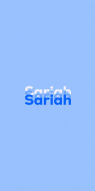 Name DP: Sariah