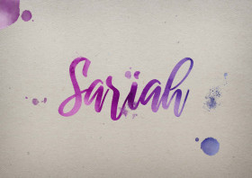 Sariah Watercolor Name DP