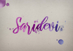 Saridevi Watercolor Name DP