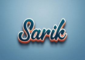 Cursive Name DP: Sarik