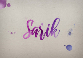 Sarik Watercolor Name DP