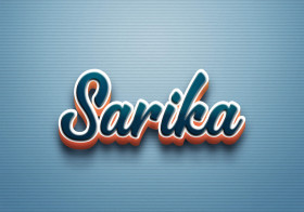 Cursive Name DP: Sarika