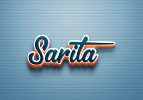 Cursive Name DP: Sarita