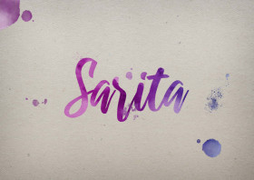 Sarita Watercolor Name DP