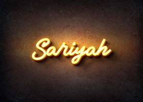 Glow Name Profile Picture for Sariyah