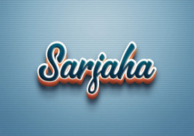 Cursive Name DP: Sarjaha