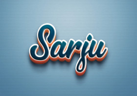 Cursive Name DP: Sarju