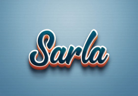 Cursive Name DP: Sarla