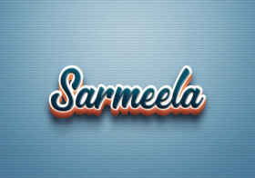 Cursive Name DP: Sarmeela