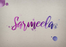 Sarmeela Watercolor Name DP