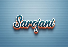 Cursive Name DP: Sarojani