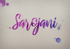 Sarojani Watercolor Name DP