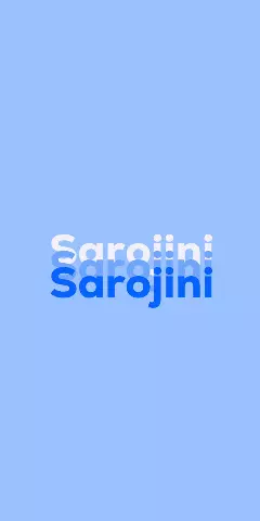 Name DP: Sarojini