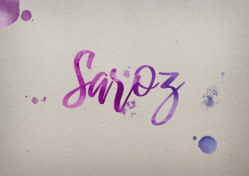 Saroz Watercolor Name DP