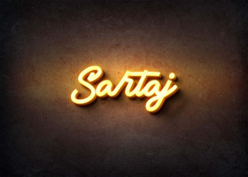 Glow Name Profile Picture for Sartaj
